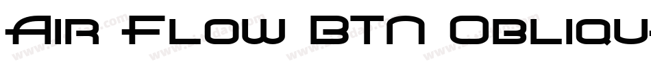 Air Flow BTN Oblique字体转换